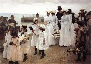 Frank Bramley For of Such is the Kingdom of Heaven painting